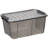 plast team Aufbewahrungsbox HOME BOX, 8,0 Liter, grau-