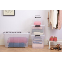 plast team Aufbewahrungsbox HOME BOX, 30 Liter, grau-