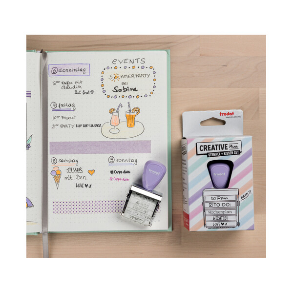 trodat Kreativstempel-Set Creative Mini "Böse Sprüche"