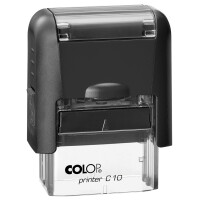 COLOP Textstempel Printer C10, 3-zeilig, schwarz