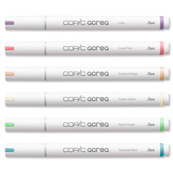 COPIC Marker acrea "Light", 6er Set