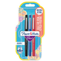 Paper:Mate Faserschreiber Flair, 5er Blister, schwarz