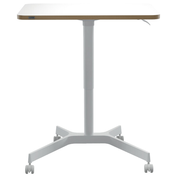 LEITZ Sitz-Steh-Schreibtisch Ergo Compact, weiß, mit Rollen