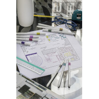 uni-ball Fineliner EMOTT, 40er Karton-Etui