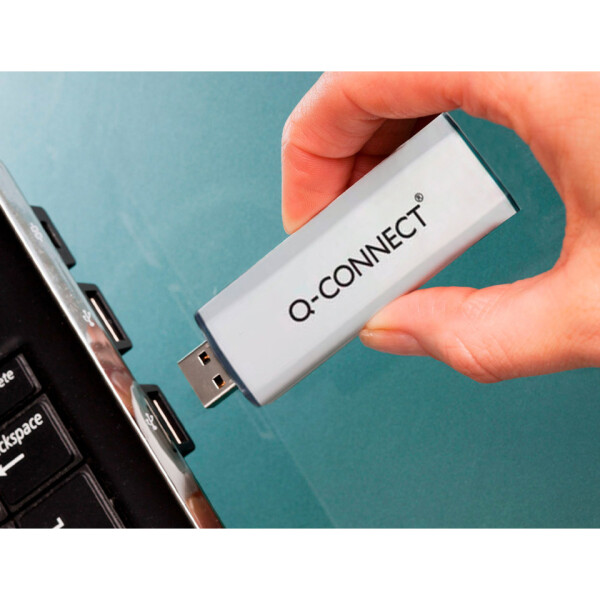 Q-CONNECT USB Stick 3.0 super speed inkl. URA, 64 GB, silber KF16371