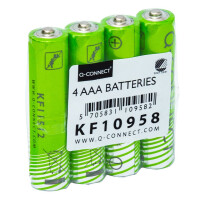 Q-CONNECT Batterie Alkali-Mangan, LR03 AAA Micro, 4...