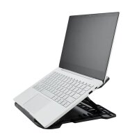 Q-CONNECT Notebookständer drehbar, 17", Kunststoff, schwarz KF14470
