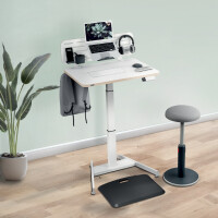 LEITZ Sitz-Steh-Schreibtisch Ergo Compact, weiß,...