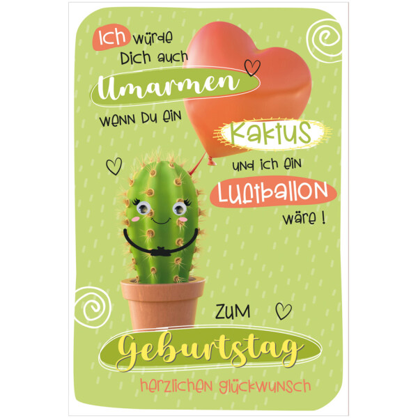 SUSY CARD Geburtstagskarte Wiggle "Cupcake"