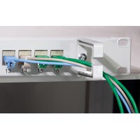 LogiLink 19" Keystone Patch Panel, 16 Port, geschirmt, grau