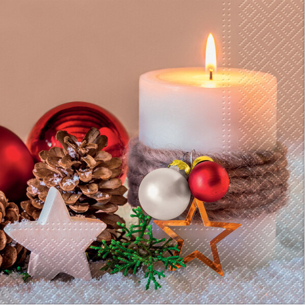 SUSY CARD Weihnachts-Motivservietten "Äpfel"