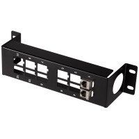 LogiLink 10" Keystone Patch Panel, 12-Port, schwarz