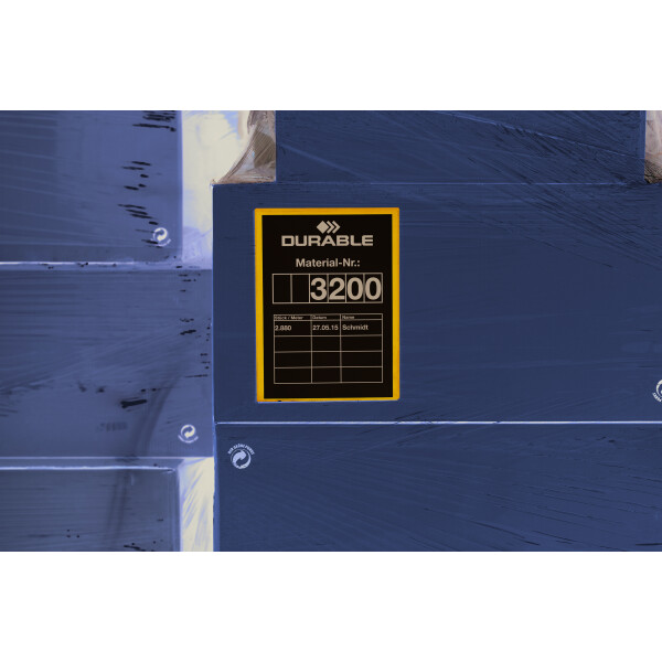 DURABLE Kennzeichnungstasche, magnetisch, DIN A4 hoch, blau