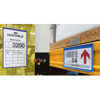 DURABLE Kennzeichnungstasche, magnetisch, DIN A4 hoch, blau