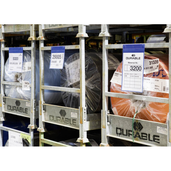 DURABLE Neodym-Magnettasche, DIN A4 hoch, blau