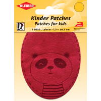 KLEIBER Applikation "Panda", rot, 2er Blister