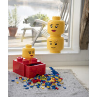 LEGO Mini-Aufbewahrungskopf STORAGE HEAD SILLY, 360 ml, gelb