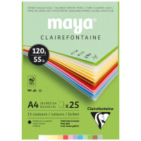 Clairefontaine Tonpapierblock MAYA, DIN A4, 270 g qm