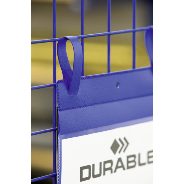 DURABLE Gitterboxtasche, mit Lasche, A4 quer, blau