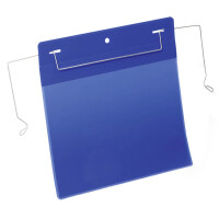 DURABLE Drahtbügeltasche, A5 quer, blau