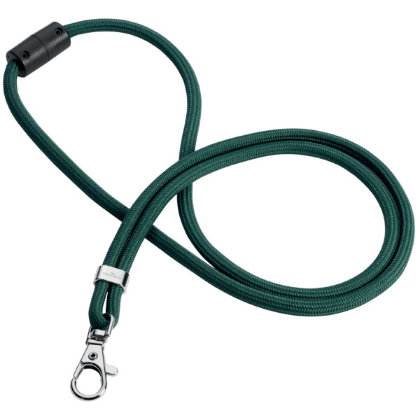 DURABLE Textilband rPET mit Karabiner, L&auml;nge: 460 mm, gr&uuml;n
