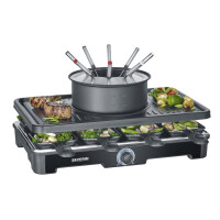 SEVERIN Raclette-Fondue-Kombination RG 2347, 1.400 Watt
