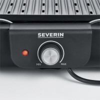 SEVERIN Tischgrill PG 8556, mit Grillplatte, schwarz