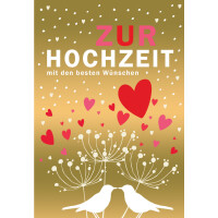 CACTUS Hochzeitskarte "Lila Blume"