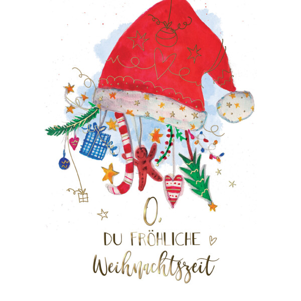 CACTUS Weihnachtskarte "Tanne Rot"