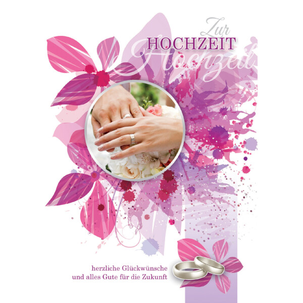 CACTUS Hochzeitskarte "Schuhe und Blumenstrauß"
