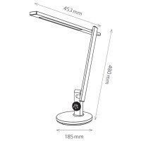 Hansa LED-Tischleuchte "Beam", Standfuß, dunkelgrau