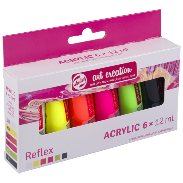 ROYAL TALENS Acrylfarbe Art Creation Reflex Set, 6 x 12 ml