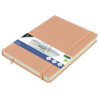 kangaro Skizzenbuch, PU-Hardcover, DIN A5, altrosa