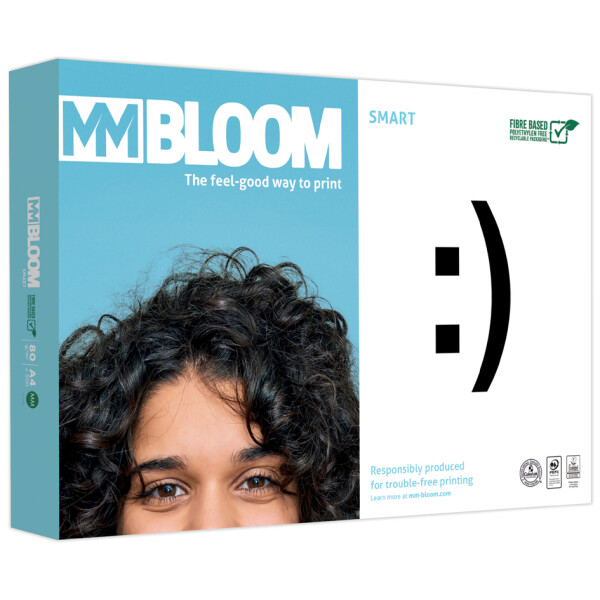 BLOOM Multifunktionspapier SMART, A4, 80 g qm, weiß