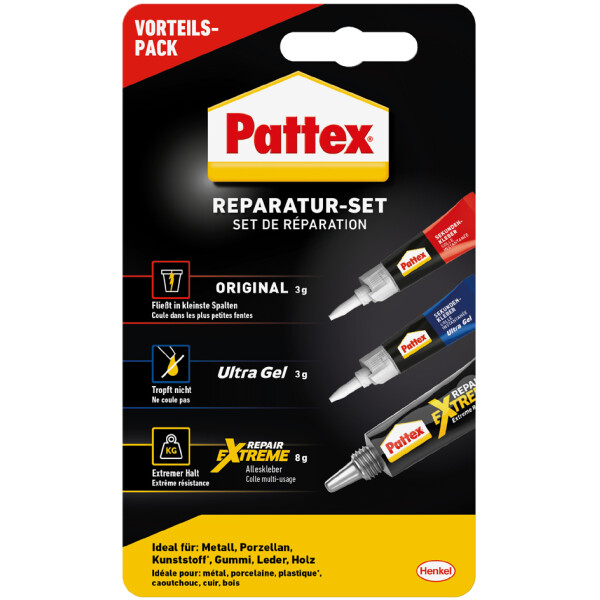 Pattex Reparatur-Set, 3-teilig