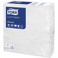 TORK Lunch-Servietten, 300 x 300 mm, 1-lagig, weiß