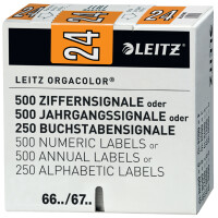LEITZ Jahressignal Orgacolor "25", auf Rolle, grün