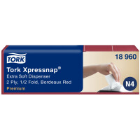 TORK Xpressnap Spender-Servietten, 213 x 165 mm, bordeaux