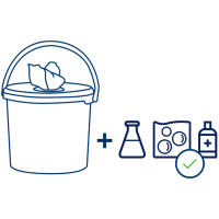 TORK Trockene Mehrzwecktücher im Spender-Eimer, 1-lagig