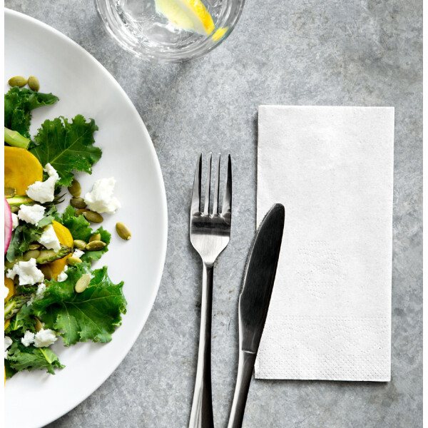 TORK Bistro-Servietten SOFT, 328 x 325 mm, 2-lagig, wei&szlig;