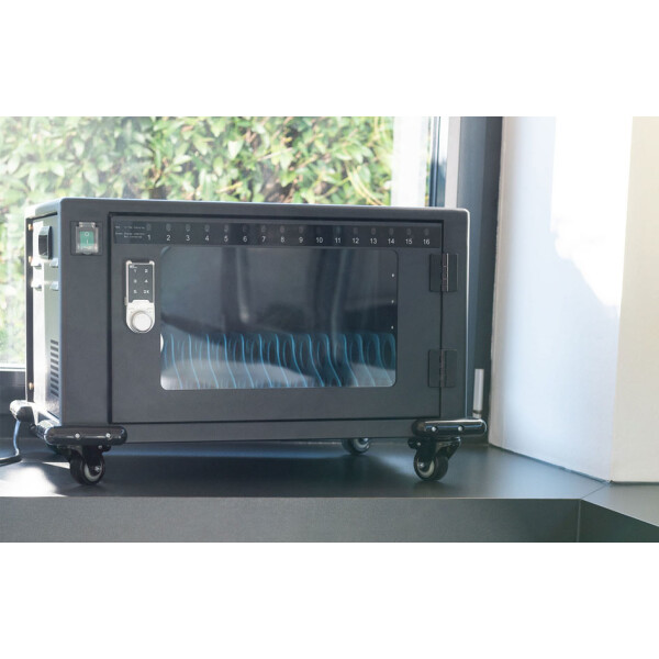 DIGITUS Mobiler Ladeschrank für Tablets, 16 Ladeplätze