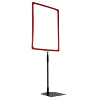 METO Rahmenständer, DIN A3, rot, inkl. Rahmen
