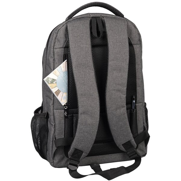 WEDO Notebook-Rucksack College mit Komfortausstattung, grau