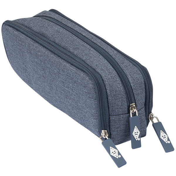 WEDO Schlamper-Etui Denim, Polyester, blau