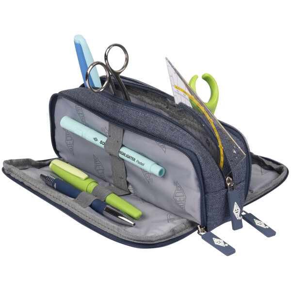 WEDO Schlamper-Etui Denim, Polyester, blau