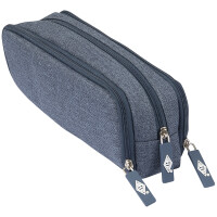 WEDO Schlamper-Etui Denim, Polyester, blau
