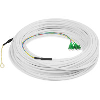 DIGITUS FTTH Drop Kabel, Singlemode, 4 Fasern, 4 LC APC, 30m