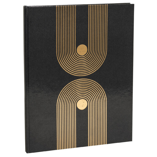 EXACOMPTA G&auml;stebuch Graphik, 220 x 270 mm, schwarz