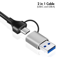 LogiLink USB auf RJ45 Ethernet Netzwerkadapter, grau