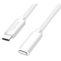LogiLink USB 2.0 Verlängerungskabel, weiß, 2,0 m